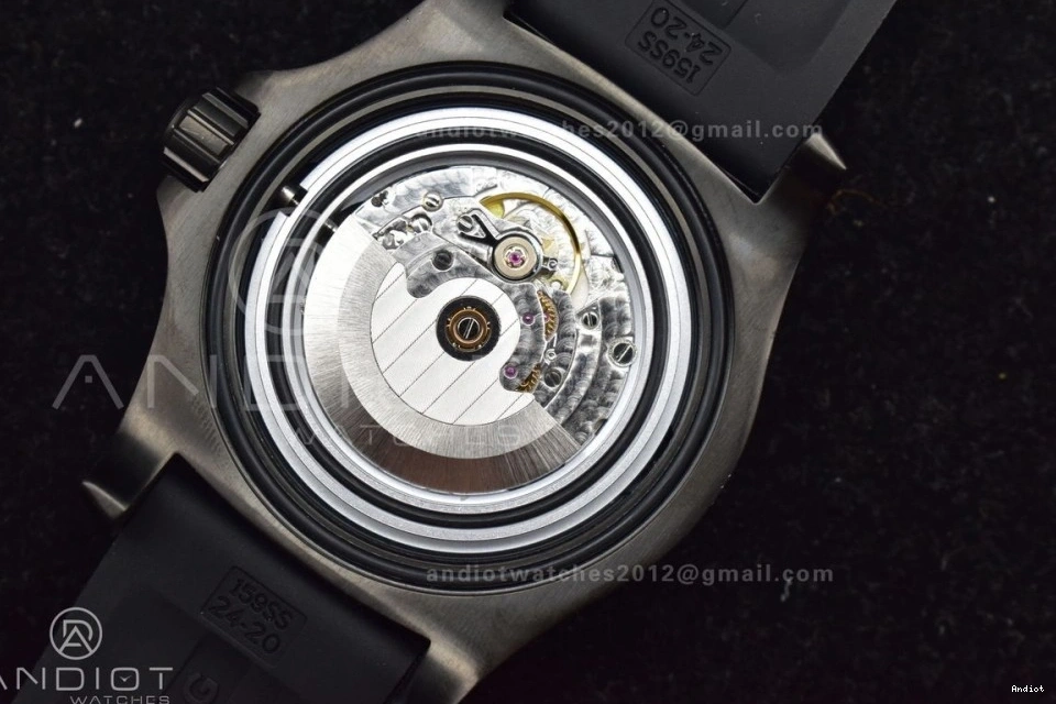 Automatic Strap Superocean Black 1:1 Bezel On Black Edition Dial Best A2824 Black TF 44 Rubber 0523